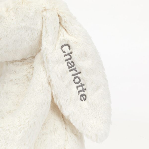 Personalised Bashful Cream Bunny Huge