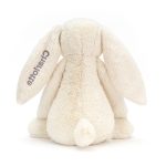 Personalised Bashful Cream Bunny Huge