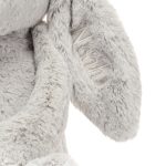 Personalised Bashful Silver Bunny Huge