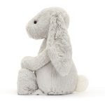 Personalised Bashful Silver Bunny Huge