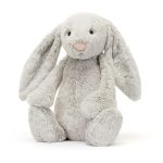 Personalised Bashful Silver Bunny Huge