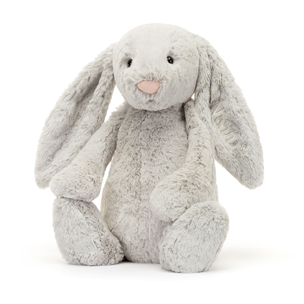 http://Personalised%20Bashful%20Silver%20Bunny%20Huge