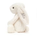 Personalised Bashful Cream Bunny Medium