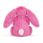 Personalised Bashful Hot Pink Bunny Medium