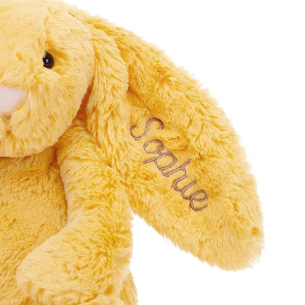 Personalised Bashful Sunshine Bunny Medium