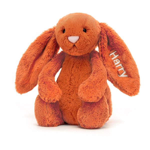 Personalised Bashful Tangerine Bunny Medium