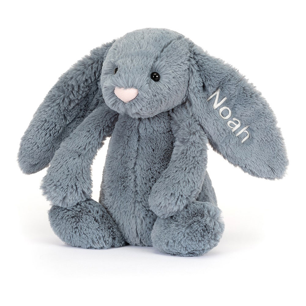 http://Personalised%20Bashful%20Dusky%20Blue%20Bunny%20Medium