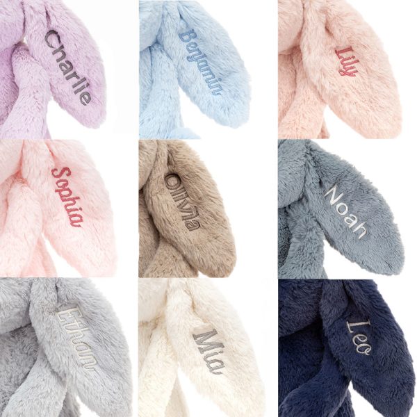 Personalised Bashful Inky Bunny Medium