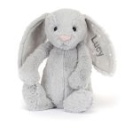 Personalised Bashful Shimmer Bunny Medium