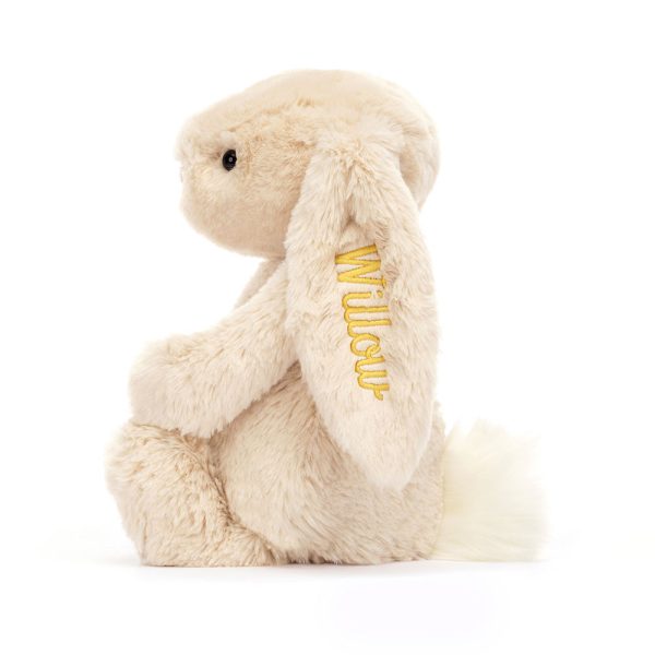 Personalised Bashful Luxe Bunny Willow Medium