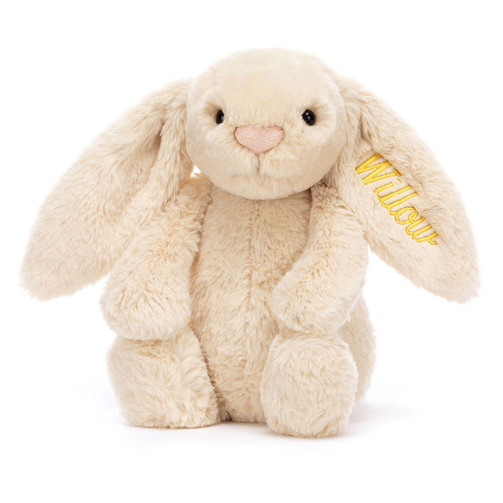 http://Personalised%20Bashful%20Luxe%20Bunny%20Willow%20Medium