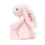 Personalised Bashful Pink Bunny Medium
