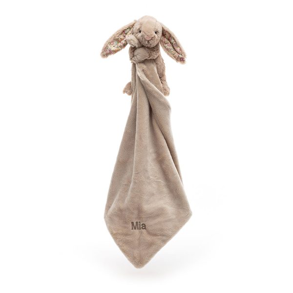 Personalised Blossom Bea Beige Bunny Soother