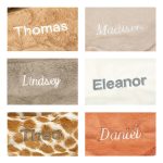 Personalised Bashful Fox Cub Blankie