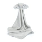 Personalised Bashful Silver Bunny Blankie