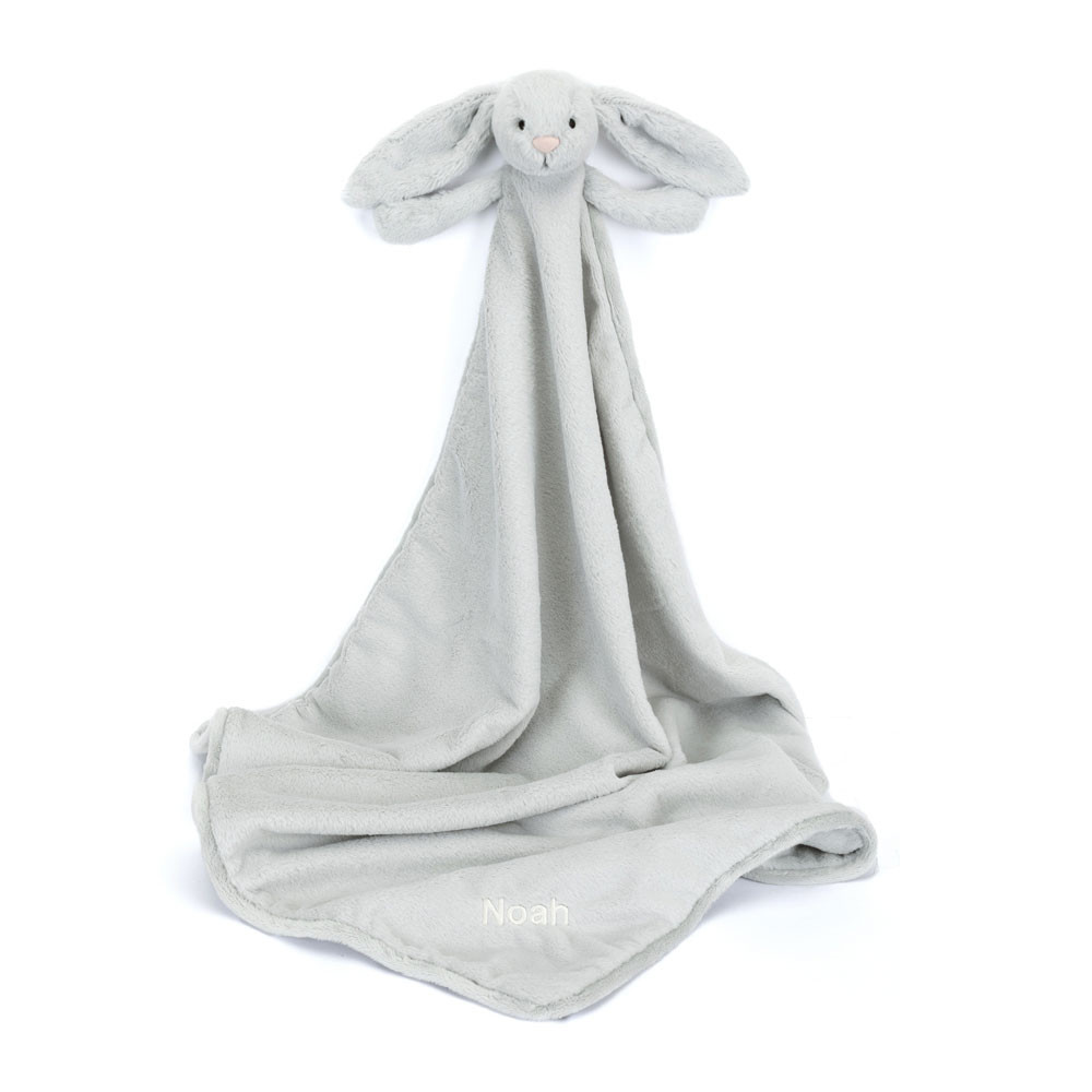 http://Personalised%20Bashful%20Silver%20Bunny%20Blankie