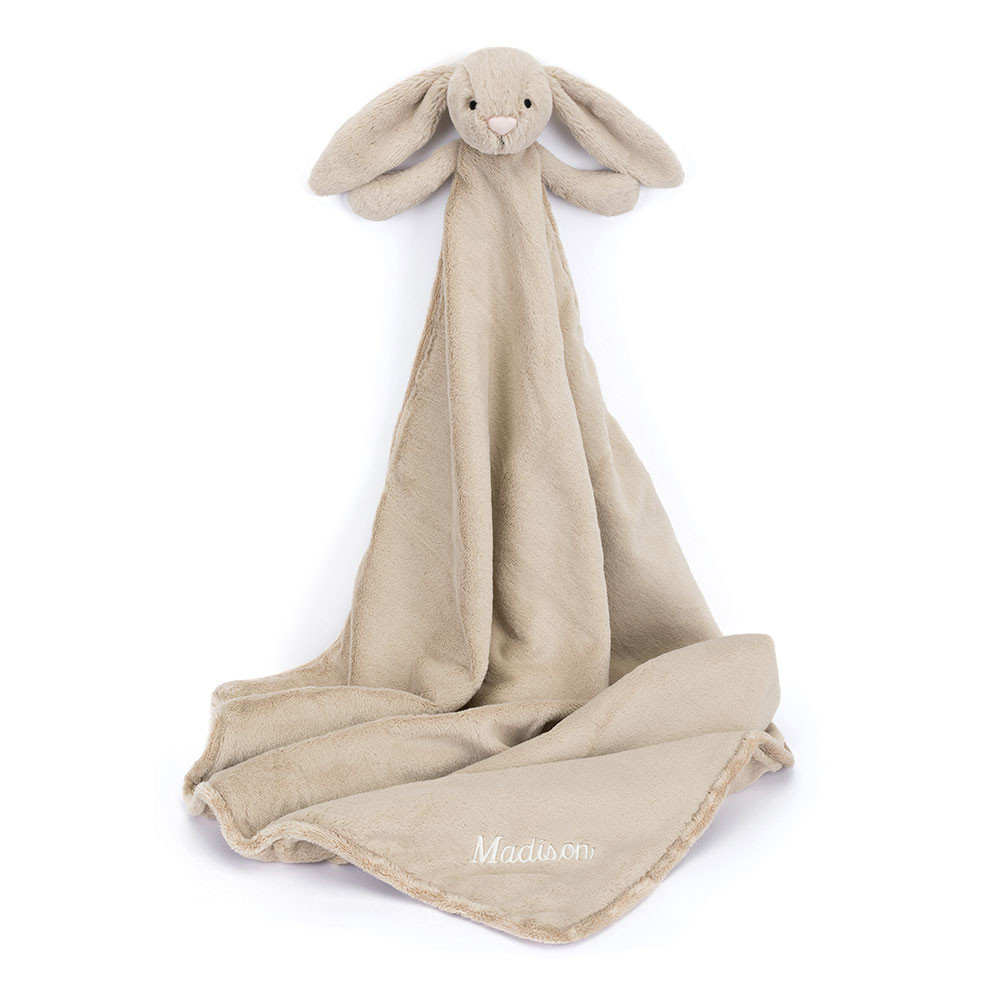 http://Personalised%20Bashful%20Beige%20Bunny%20Blankie