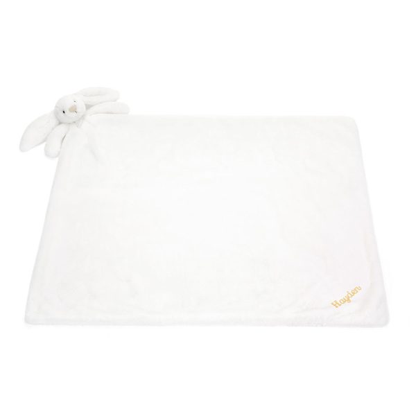 Personalised Bashful Luxe Bunny Luna Blankie