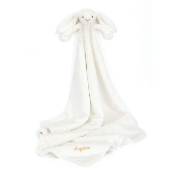Personalised Bashful Luxe Bunny Luna Blankie