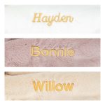 Personalised Bashful Luxe Bunny Willow Blankie
