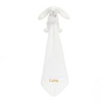 Personalised Bashful Luxe Bunny Luna Soother