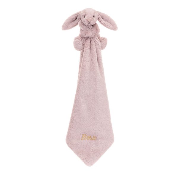 Personalised Bashful Luxe Bunny Rosa Soother