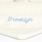 Personalised Bashful Black & Cream Puppy Soother