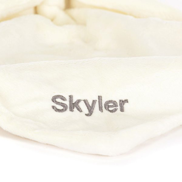 Personalised Bashful Cream Bunny Soother