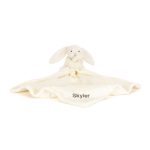 Personalised Bashful Cream Bunny Soother