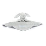 Personalised Bashful Silver Bunny Soother