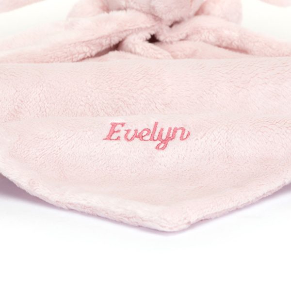 Personalised Bashful Pink Bunny Soother