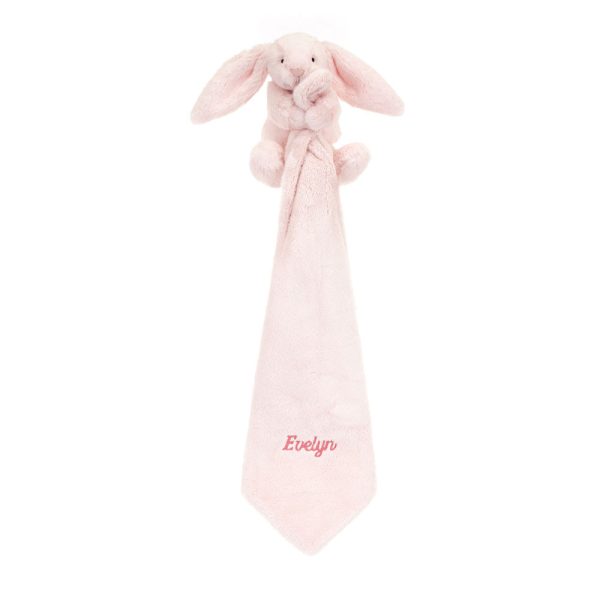 Personalised Bashful Pink Bunny Soother