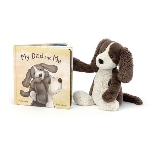 My Dad and Me Book and Bashful Fudge Puppy Medium