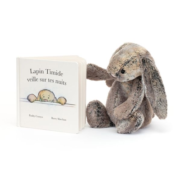 Lapin Timide Veille Sur Tes Nuits and Bashful Cottontail Bunny Medium